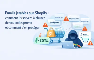 Emails jetables sur Shopify : comment ils servent à abuser de vos codes promo et comment s'en protéger