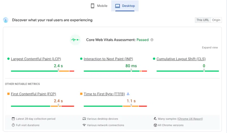 Optimisation des Core Web Vitals (LCP, CLS, INP)